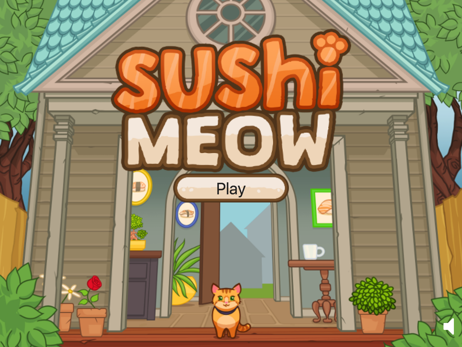 Sushi Meow Title Screen